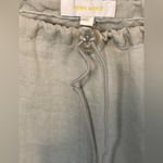 VERO MODA Cream Medium Linen/Ramie Draw String High Rise Wide Leg Photo 2