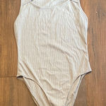 Cider  Gray Sleeveless Bodysuit Photo 0