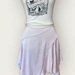 Free People NWOT  Slim Shine Asymmetrical Skirt in Lilac Photo 3