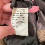 Michael Kors Paisley Jacquard Silk Blend Blazer Brown Green size 6 Photo 7