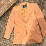 Burberry Women’s Single-Breasted 100% Wool Coral Tailored Blazer Size 8 Photo 0