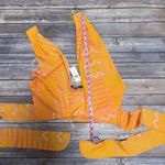 Anthropologie Eva Franco Citrus Orange Pink Knit Halter Wrap Crop Top Large New Photo 9