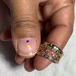 Beverly Hills Boutique Ring Set Of 4... Gold Photo 2