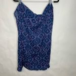 American Eagle Amercan Eagle Blue w Pink Embroidery Infinity Scarf Light Cotton Photo 1