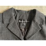 Larry Levine  Women's Sz 10P Long-Sleeve Button-Up Plaid Suit Jacket Career Work Photo 4