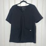 FIGS  Casma Three-Pocket Scrub Top Black Sz XL 588 Photo 1