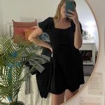 Francesca's Black Satin Dress  Photo 4