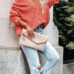 VICI NEW -COLE VALLEY CHENILLE SWEATER - SALMON ORANGE Photo 2