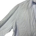 Frank & Eileen  Eileen Blue Stripe Lightweight Shirt sz XXS Photo 3