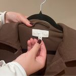 Hippie Rose  Brown Ribbed Jacket Top Photo 2