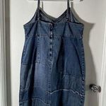 Venezia Denim Patchwork Dress 18/20 Jean Dress Cottage Prairie Western Blue Photo 0