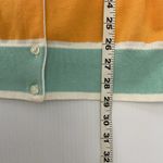 Lands' End  Cardigan Women’s Size L TALL Purple‎ Orange Striped Button Up Cotton Photo 9