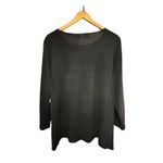 Westbound 2X Textured Long Sleeve Top - Black Photo 2