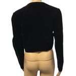 Vintage Black Velvet Karen Lucas for Niki Long Sleeve Cropped Shrug Jacket M Size M Photo 5