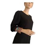 Lulumari Multi Color Embellished Cuff‎  Dress, Black, Photo 2