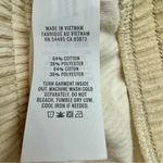 Aerie Groove On Velour Corduroy Full Zip Ribbed Cropped Sweatshirt Cream Medium Photo 6
