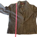 Banana Republic  Women's faded Black Denim Blazer Jacket‎ - Casual Career Photo 4