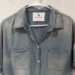 Sundry  Casual Button Down Shirt Short Sleeve Size 2 (Medium) EUC Photo 1