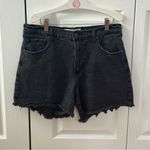 Abercrombie & Fitch High Rise Dad Short in Black Denim Photo 1