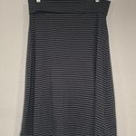 Carve Designs High Point organic cotton striped yoga band A-line skirt L Photo 1