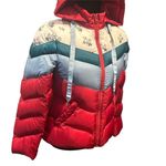 Coach  CHEVRON SHORT DOWN JACKET SIZE SMALL RED MULTICOLOR Photo 5