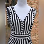 NWT Boutique Loila Navy Striped Stretch Dress M Size M Photo 1