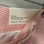 Ann Taylor  The Boardwalk Shorts Red Seersucker Photo 3