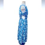 Abercrombie & Fitch One-Shoulder Cutout Maxi Dress Floral Midi Size L NWOT Photo 4