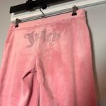 Juicy Couture  Velour Pants Juicy Bling Back Butt Light Pink Y2K Size Small Photo 1
