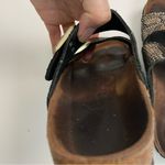 Birkenstock Sandals Slides Arizona Big Buckle Python Comfort Gold Pewter Black Photo 6