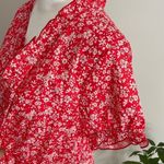 NWT Made‎ With Love ❤️Baby Doll Dress. Size Large. Floral Red Photo 2