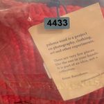 Paloma Wool Levete Top L/XL Red Knit Bandeau Lace Up Boho Festival New Size L Photo 8