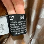 Vintage Friitala Cognac Brown Leather Bomber Jacket 10 Photo 5