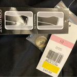 kim rogers Kim Roger’s Bermuda Capri Chino Long Shorts Sz 10‎ waist  Black 11” inseam Photo 11