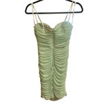 Privy  Privately Privileged Light Green Mini Ruched Sample Dress Women’s Sz Small Photo 1