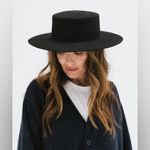 Gigi‎ Pip Black Dahlia Boater Hat XS Womens Size 55 Youth Large Photo 0