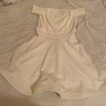 Dillard's Off The Shoulder White Dress Photo 1
