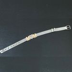 MOM Stainless Steel Mesh Slider Belt Buckle Clasp Bracelet 22.1g Photo 10