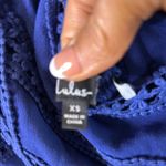 LULUS Blue Mini Dress w/ Crochet Trim Size XS Photo 10