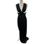 Black Maternity‎ Maxi Dress Formal Party Cocktail Evening Gown Size 10 Photo 1