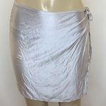Lago Mar Size Small Silver Side Tie Skirt. Vintage Preloved. Made In USA. Photo 0