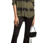 Rails  Black Waves Blouse Hunter Olive Size M Photo 0