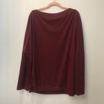 NWT woman’s plus size maroon sweatshirt blouse sz 2XL Red Photo 3