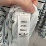 White House | Black Market  Women’s Large Striped White Tee Stretchy Photo 2