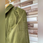 Jen's Pirate Booty  X FREE PEOPLE Military Green Utility Jacket medium Photo 2