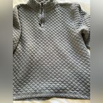 Women’s Quilted Gray Quarter Zip sweatshirt size large Photo 10