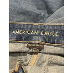 American Eagle  Size 18 Super High Rise Flare Jeans Patchwork Pockets Medium Wash Photo 7