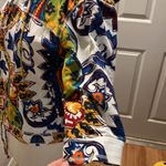 Chico's Chico’s Funky Zip Up Lightweight Hoodie Wide Cropped Sleeves EUC Sz M Cotton Photo 4