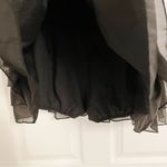 Black Shiny Kawaii Harujuku Shabby Chic Cottagecore Tiered Mini Skirt Skort Size XS Photo 7