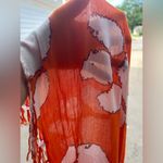 Zoozatz Clemson Tigers Orange and White Tassel Infinity Scarf Photo 6